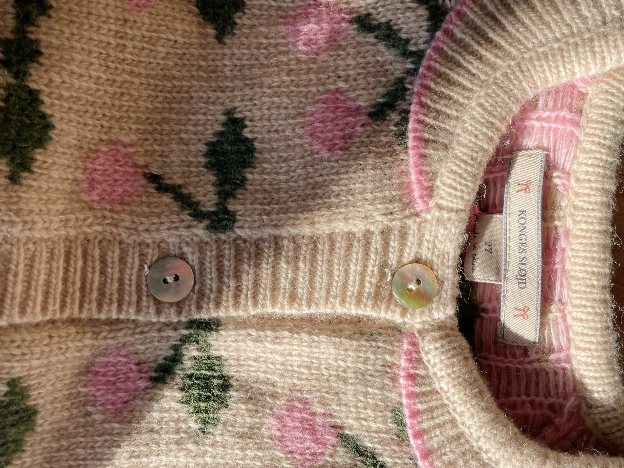 Konges Sløjd A/S Strickblusen cherry