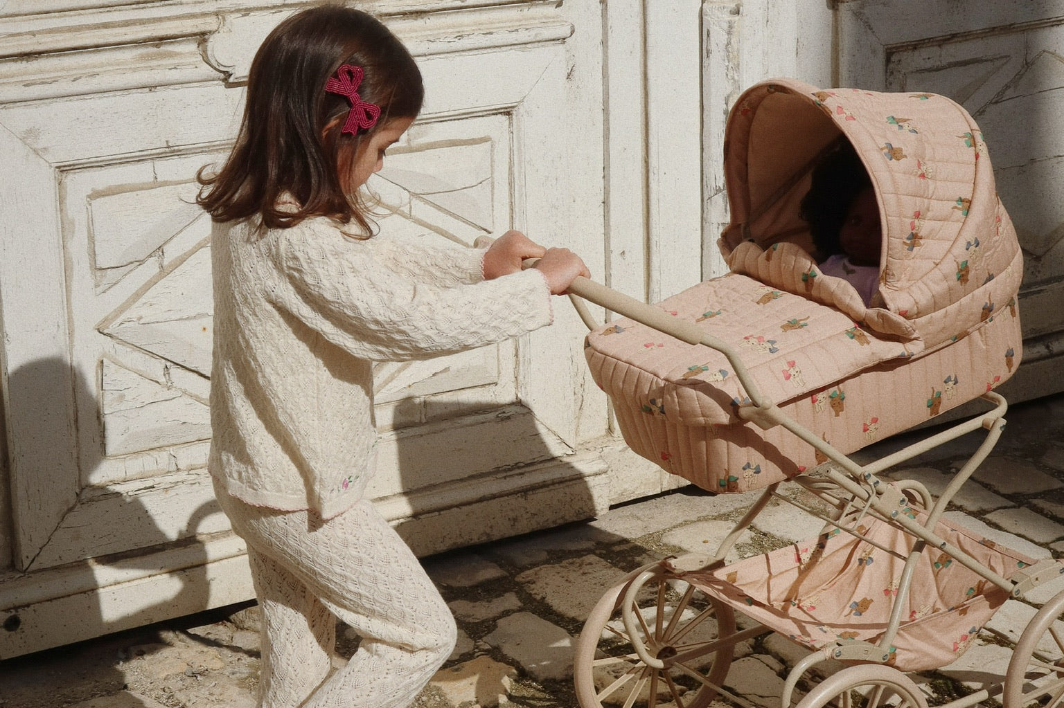 Konges Sløjd A/S Hosen - Strick cream off white