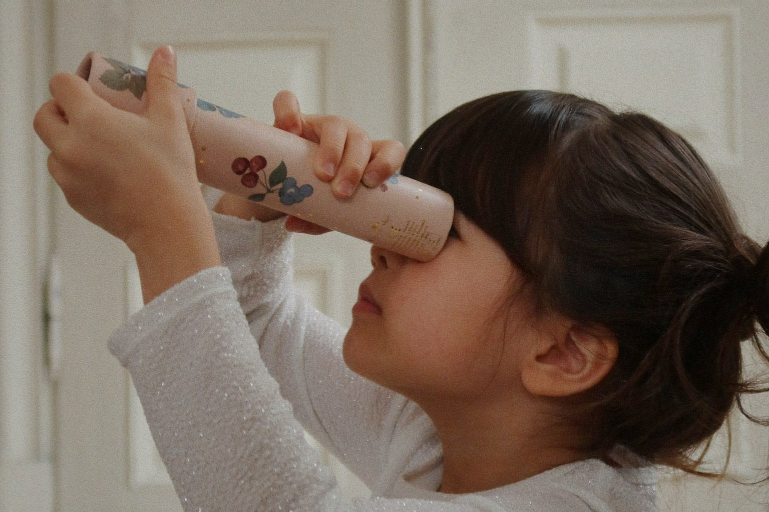 Konges Sløjd A/S Kleider - Jersey white glitter