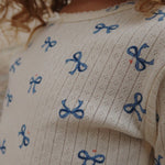 Konges Sløjd A/S Kleider - Jersey bow bleu