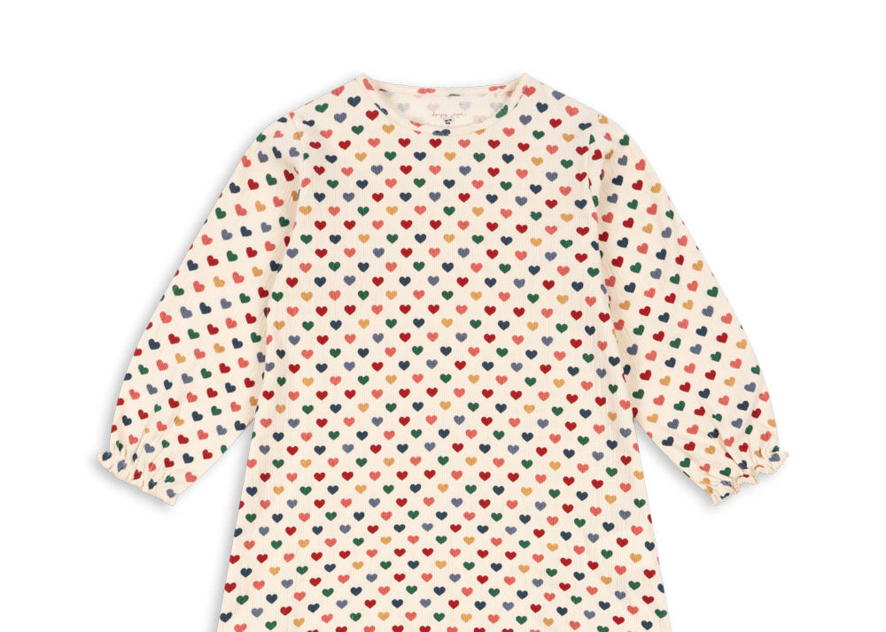Konges Sløjd A/S Kleider - Jersey coeur coloré