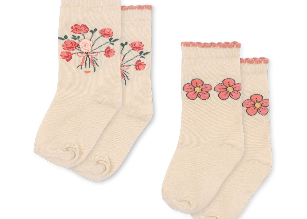 Konges Sløjd A/S Socken rose mix