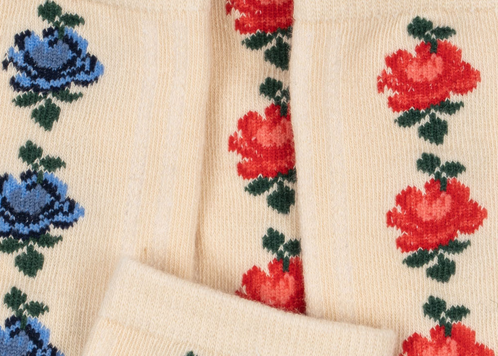 Konges Sløjd A/S Socken rose mix