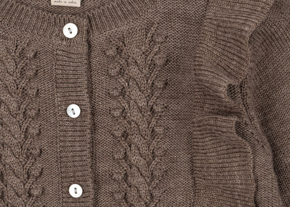 Konges Sløjd A/S Strickblusen bunny brown melange