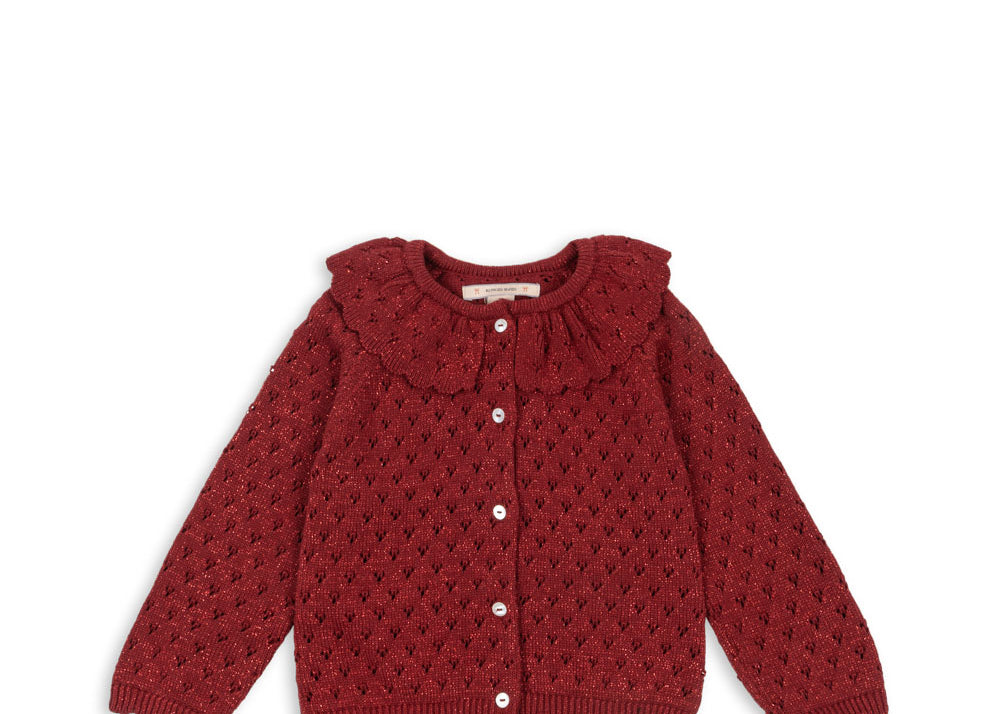 Konges Sløjd A/S Strickblusen red dahlia
