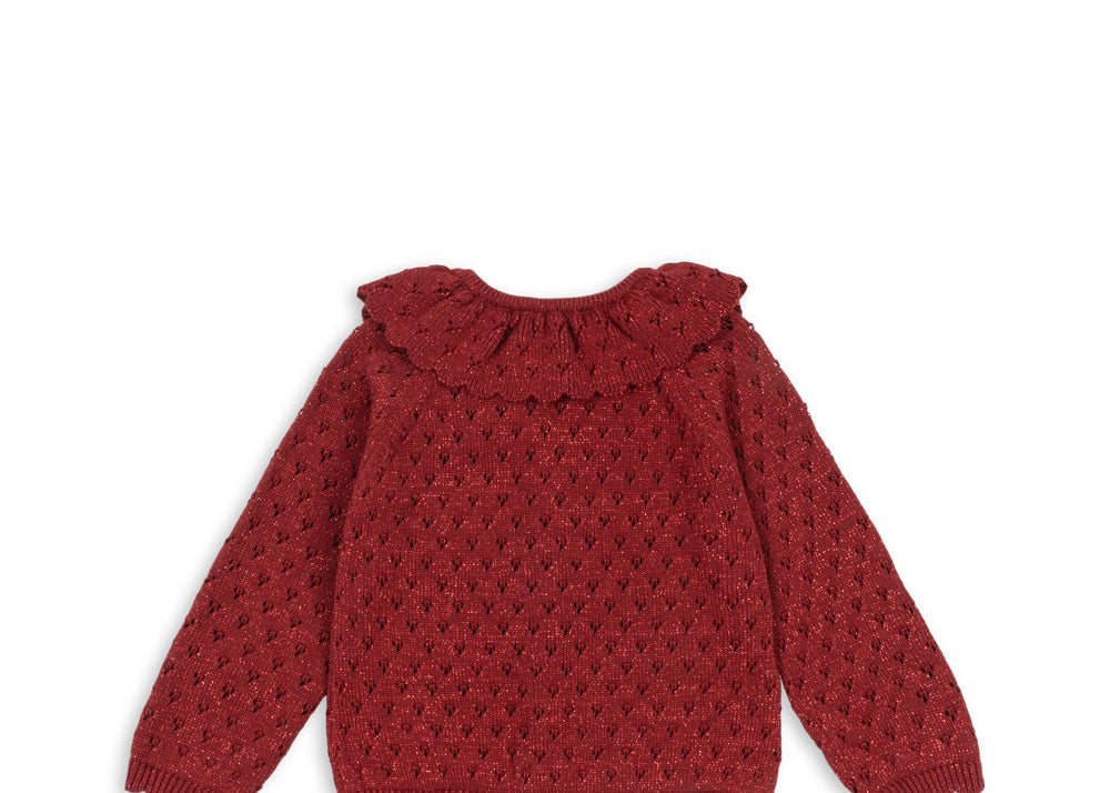 Konges Sløjd A/S Strickblusen red dahlia