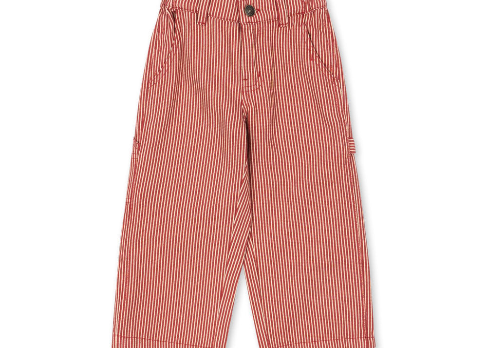 Konges Sløjd A/S Hosen - Gewebt milk rouge stripe