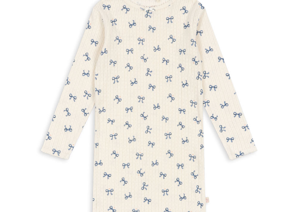 Konges Sløjd A/S Kleider - Jersey bow bleu