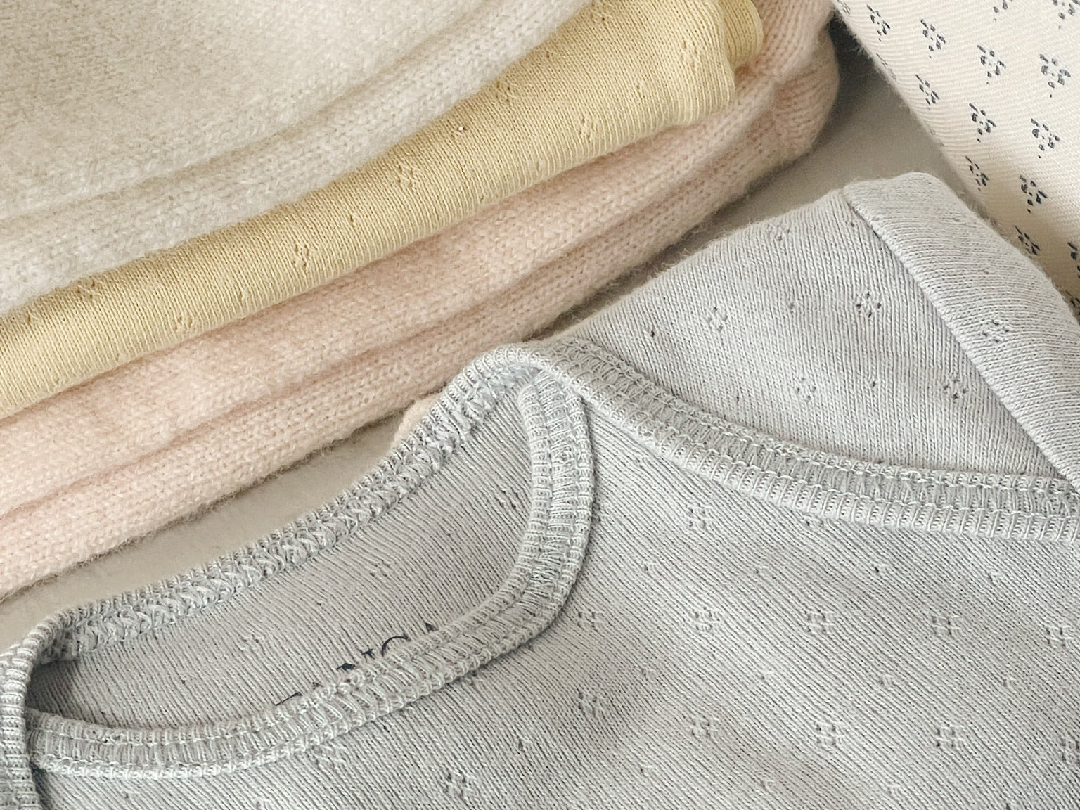 Konges Sløjd A/S KNITTED PANTS antique white