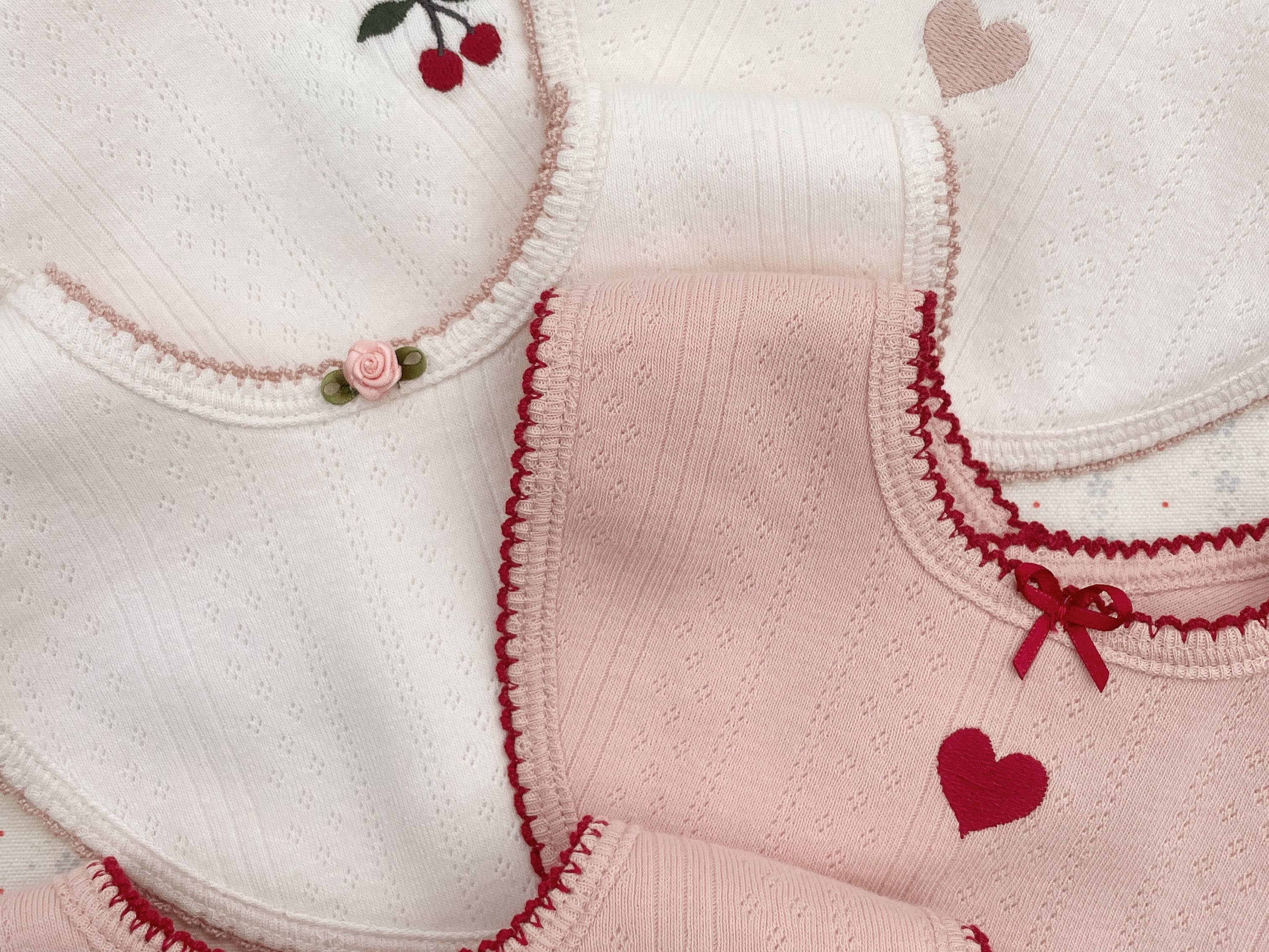 Konges Sløjd A/S Bandana Lätzchen rose/white mix