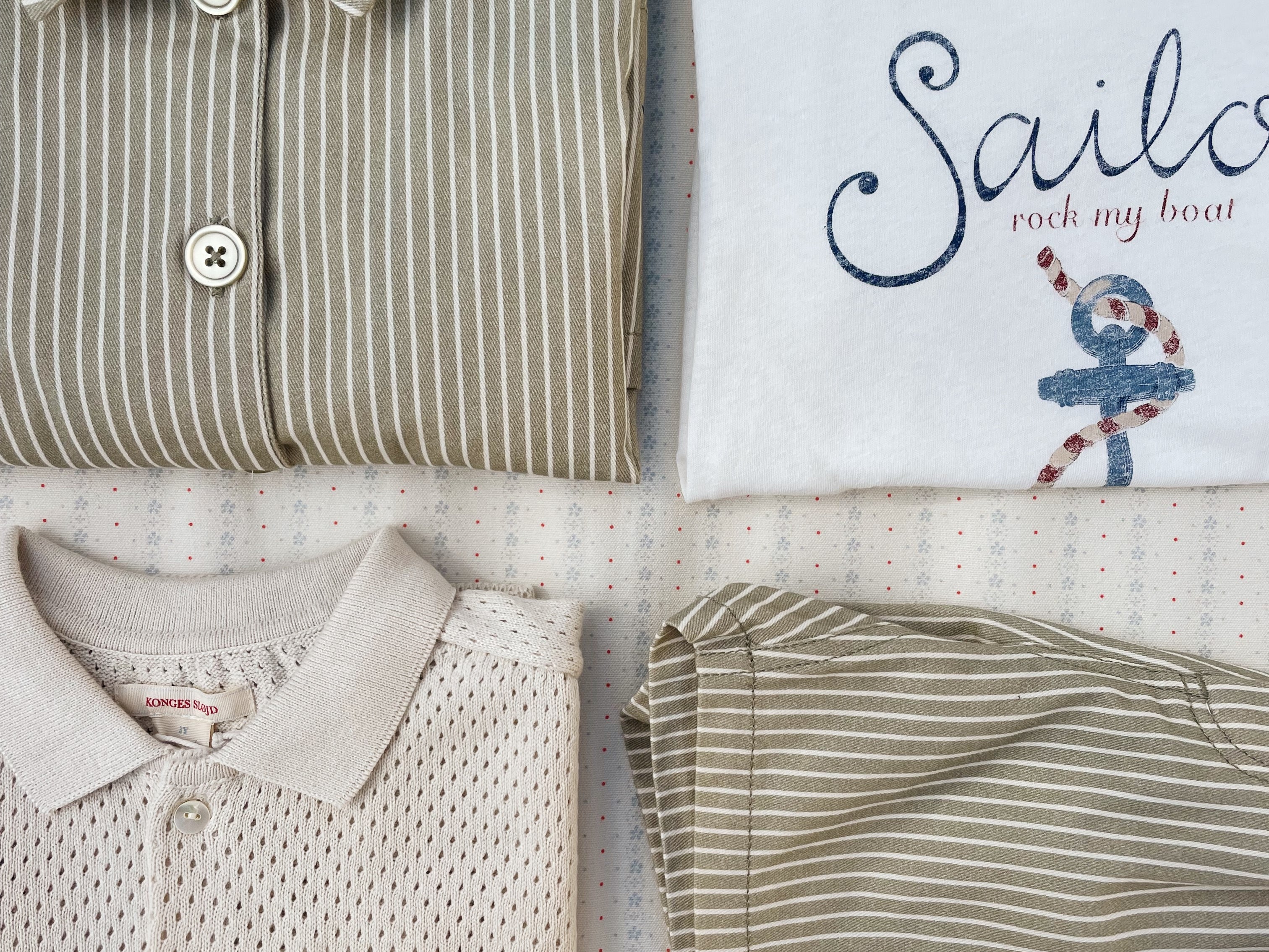 Konges Sløjd A/S JERSEY T-SHIRTS off white/sailor