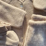 Konges Sløjd A/S Babystiefel oatmeal melange