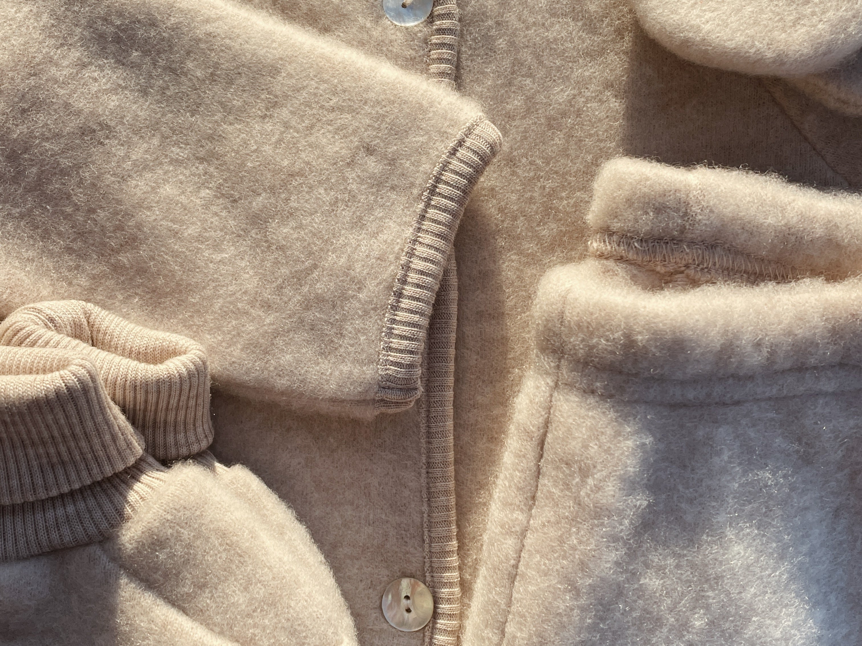 Konges Sløjd A/S Babystiefel oatmeal melange