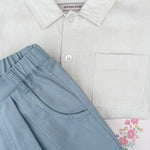 Konges Sløjd A/S WOVEN PANTS ashley blue