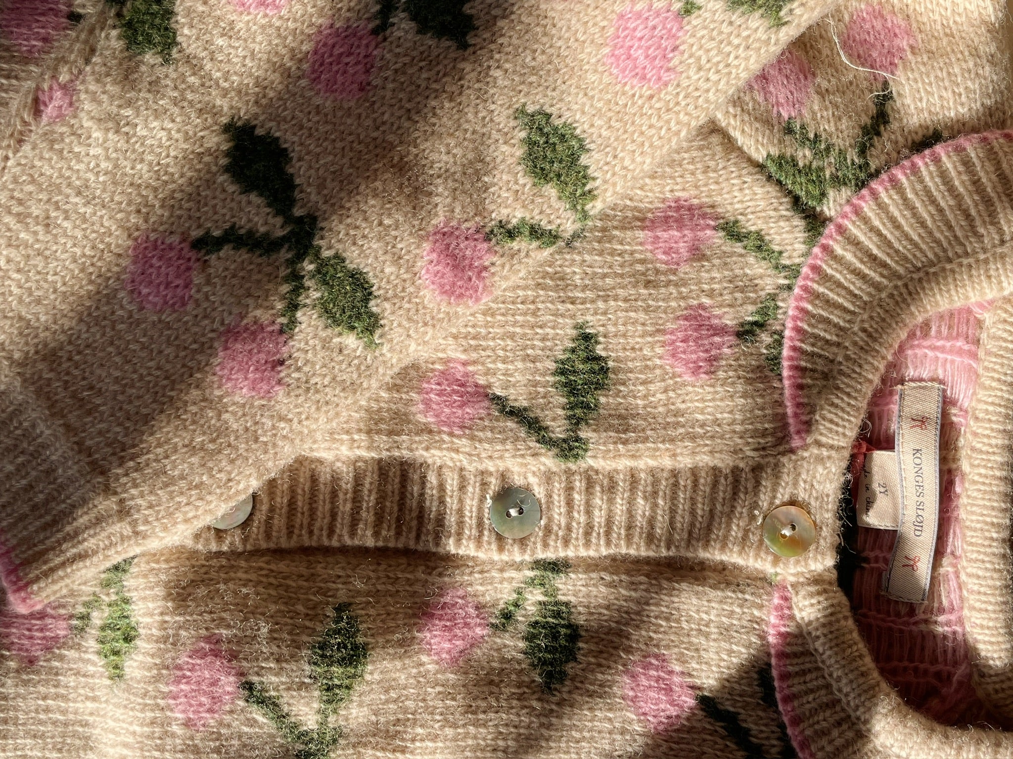 Konges Sløjd A/S Strickblusen cherry