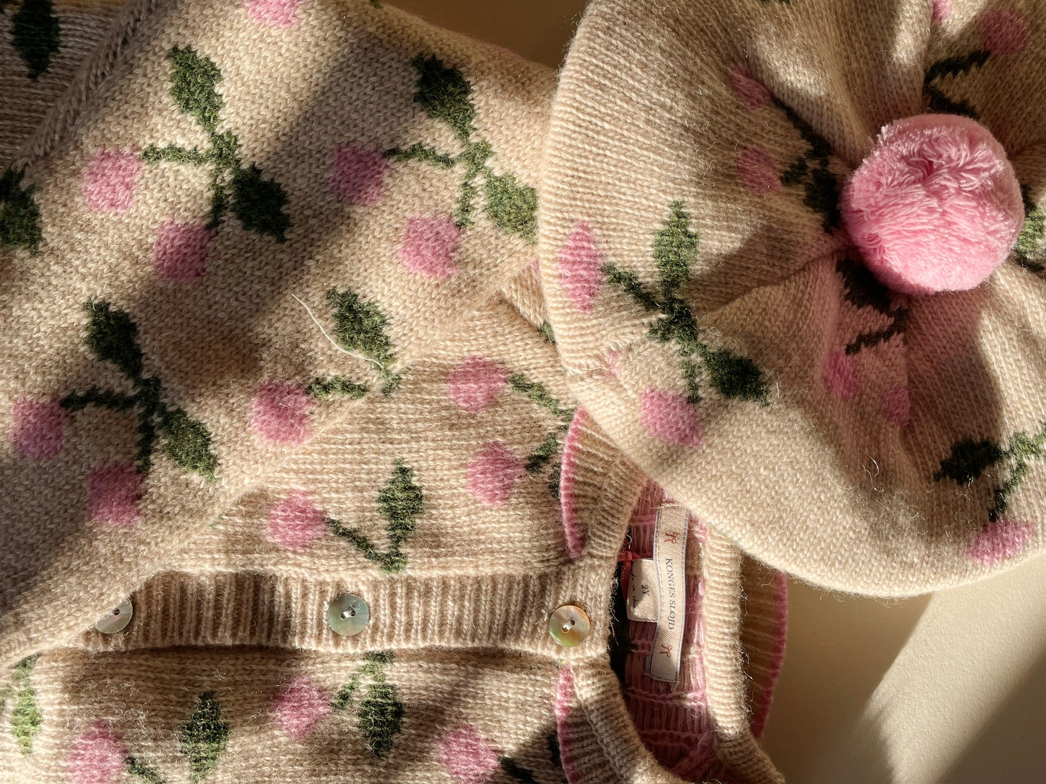Konges Sløjd A/S Strickblusen cherry
