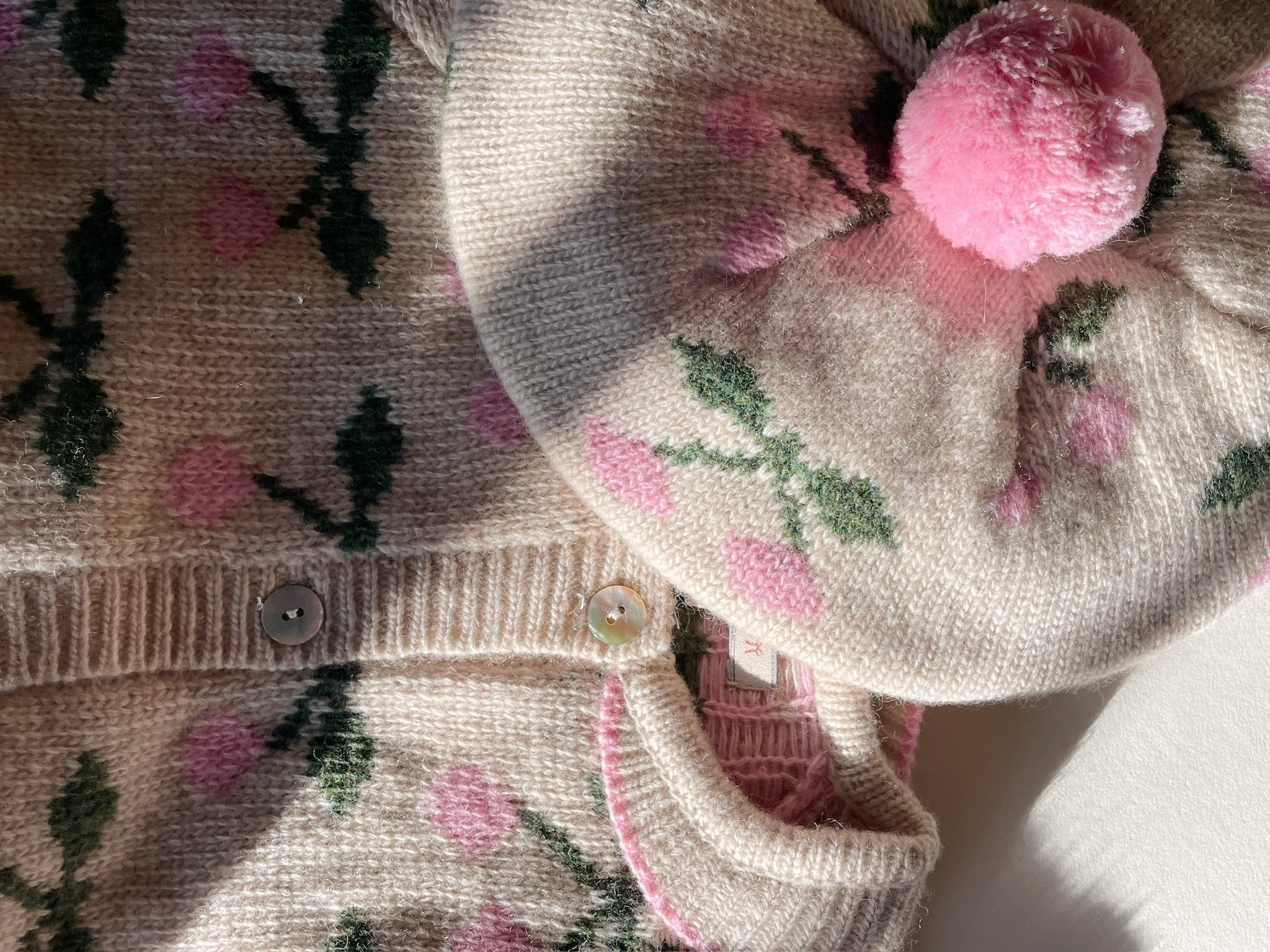 Konges Sløjd A/S Strickblusen cherry