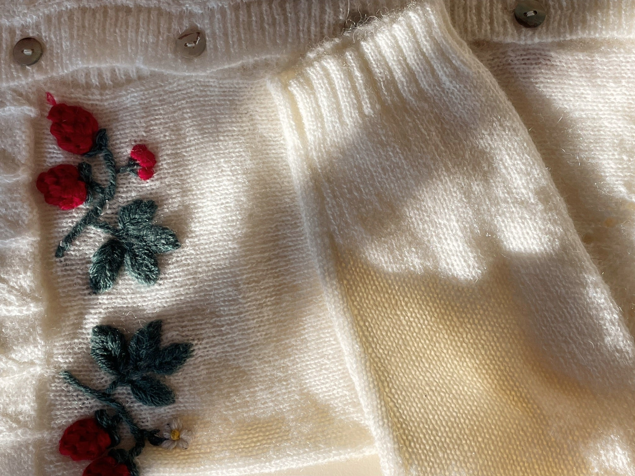 Konges Sløjd A/S Strickblusen bright white