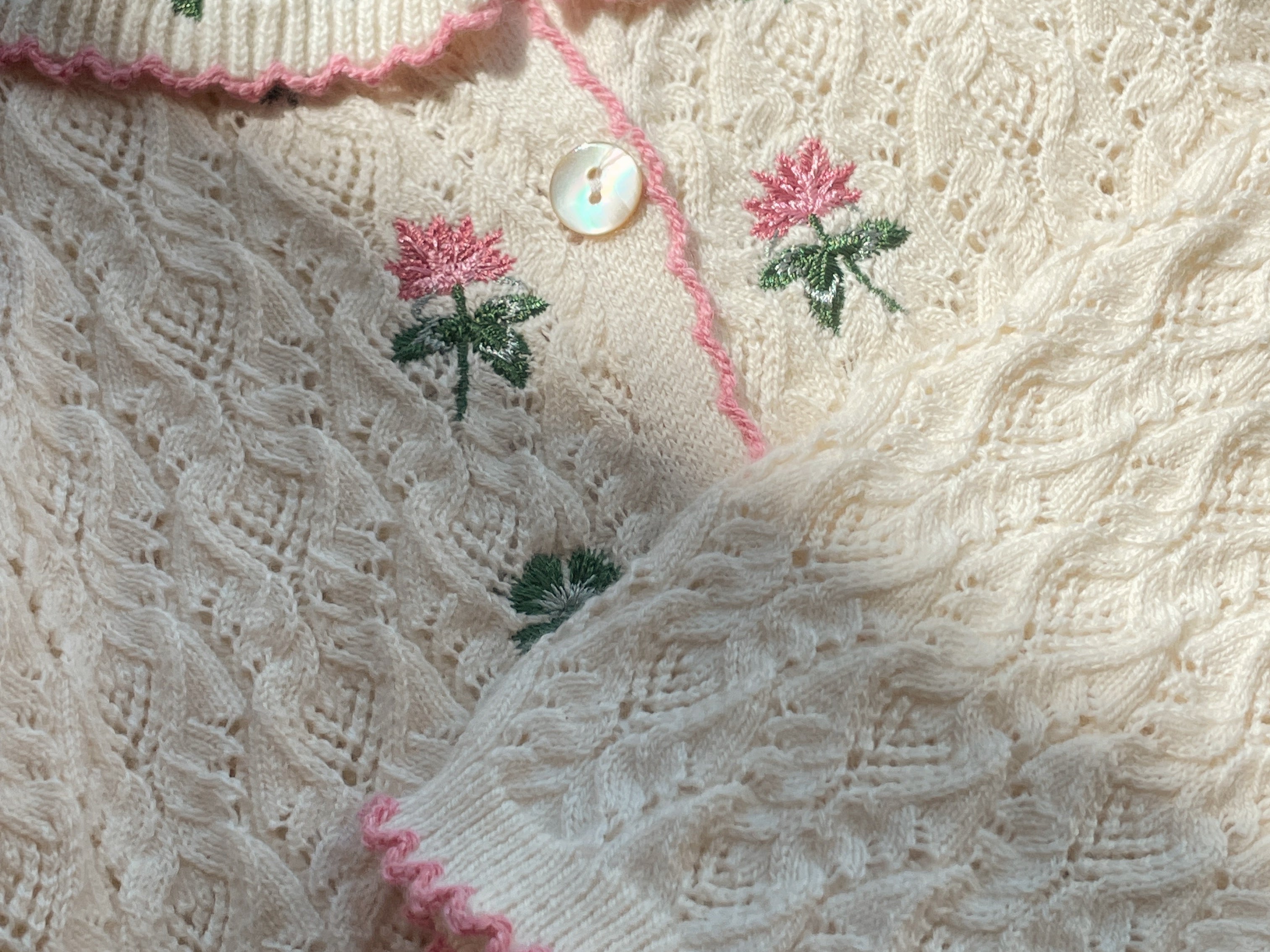 Konges Sløjd A/S Strickblusen off white