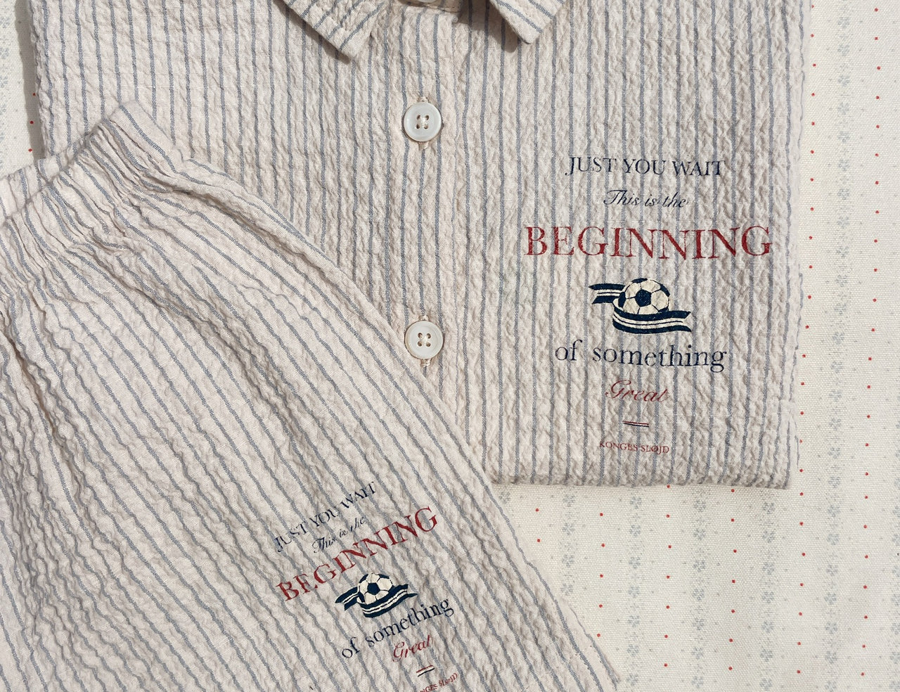 Konges Sløjd A/S WOVEN SHORT SLEEVE SHIRTS tradewinds stripe