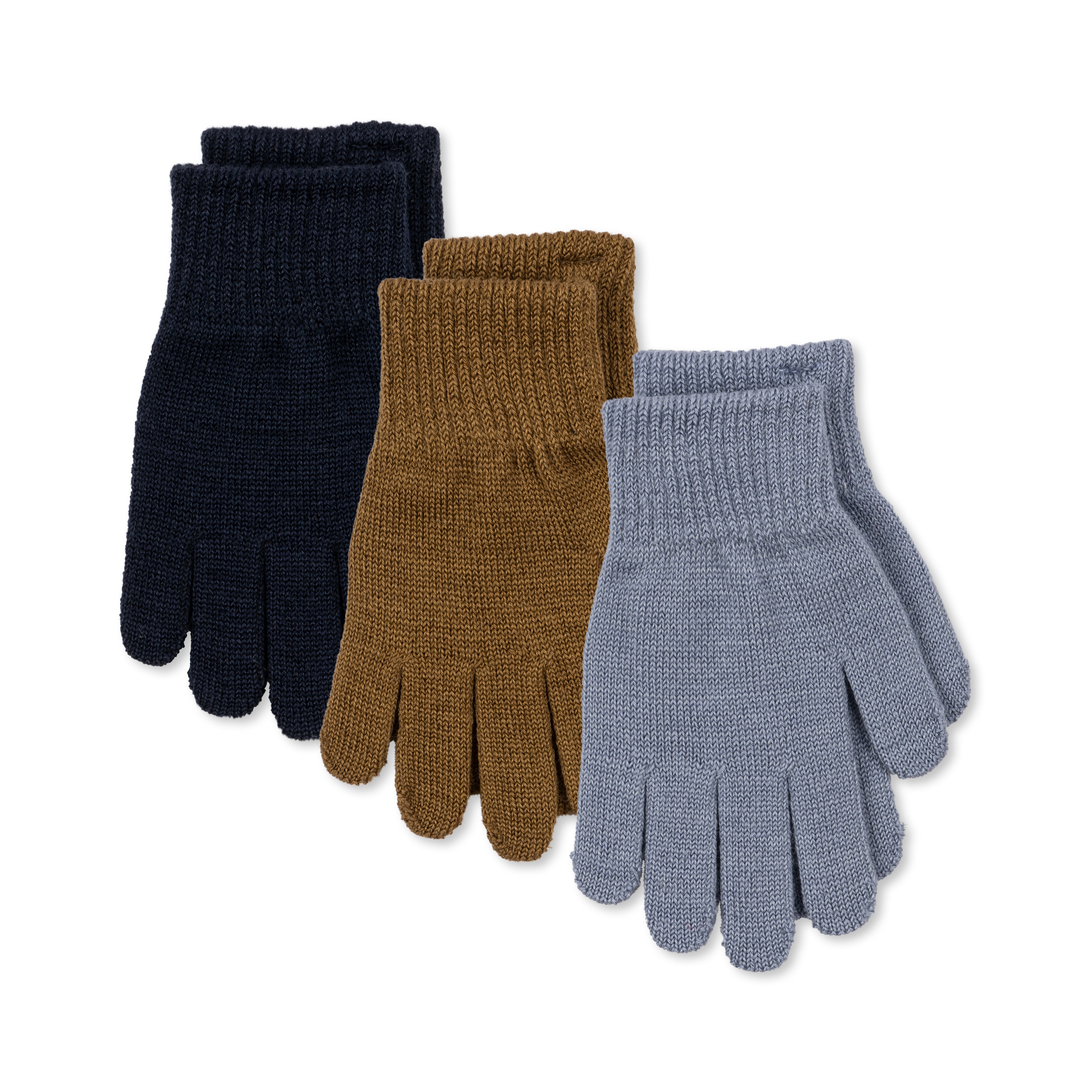 Konges Sløjd A/S Filla handschuhe 3er-pack Handschuhe SHITAKE/STORMY/NAVAL