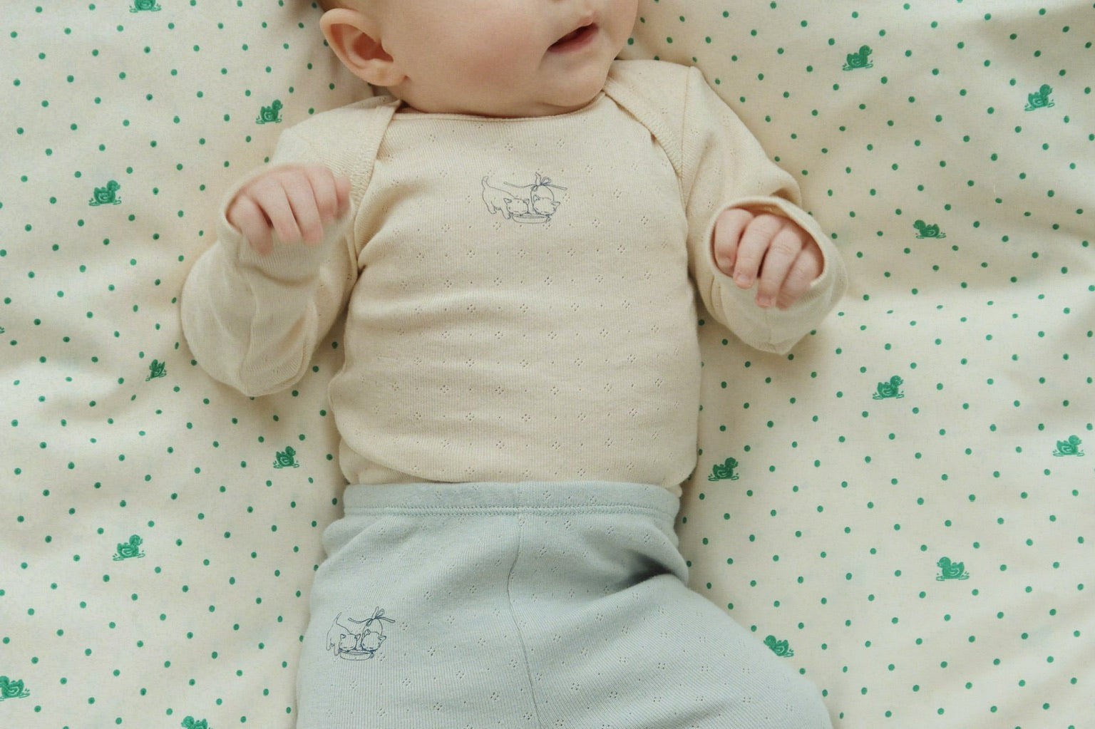 Konges Sløjd A/S BODYSTOCKINGS buttercream/pearl blue