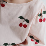 Konges Sløjd A/S Blusen - Jersey ma grande cerise peony