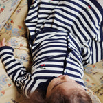 Konges Sløjd A/S Strickblusen navy stripe