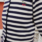 Konges Sløjd A/S Strickblusen navy stripe