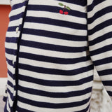 Konges Sløjd A/S Strickblusen navy stripe