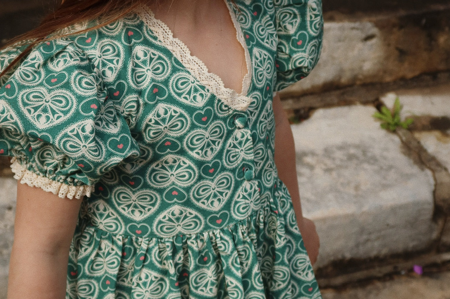 Konges Sløjd A/S WOVEN DRESSES lacy green