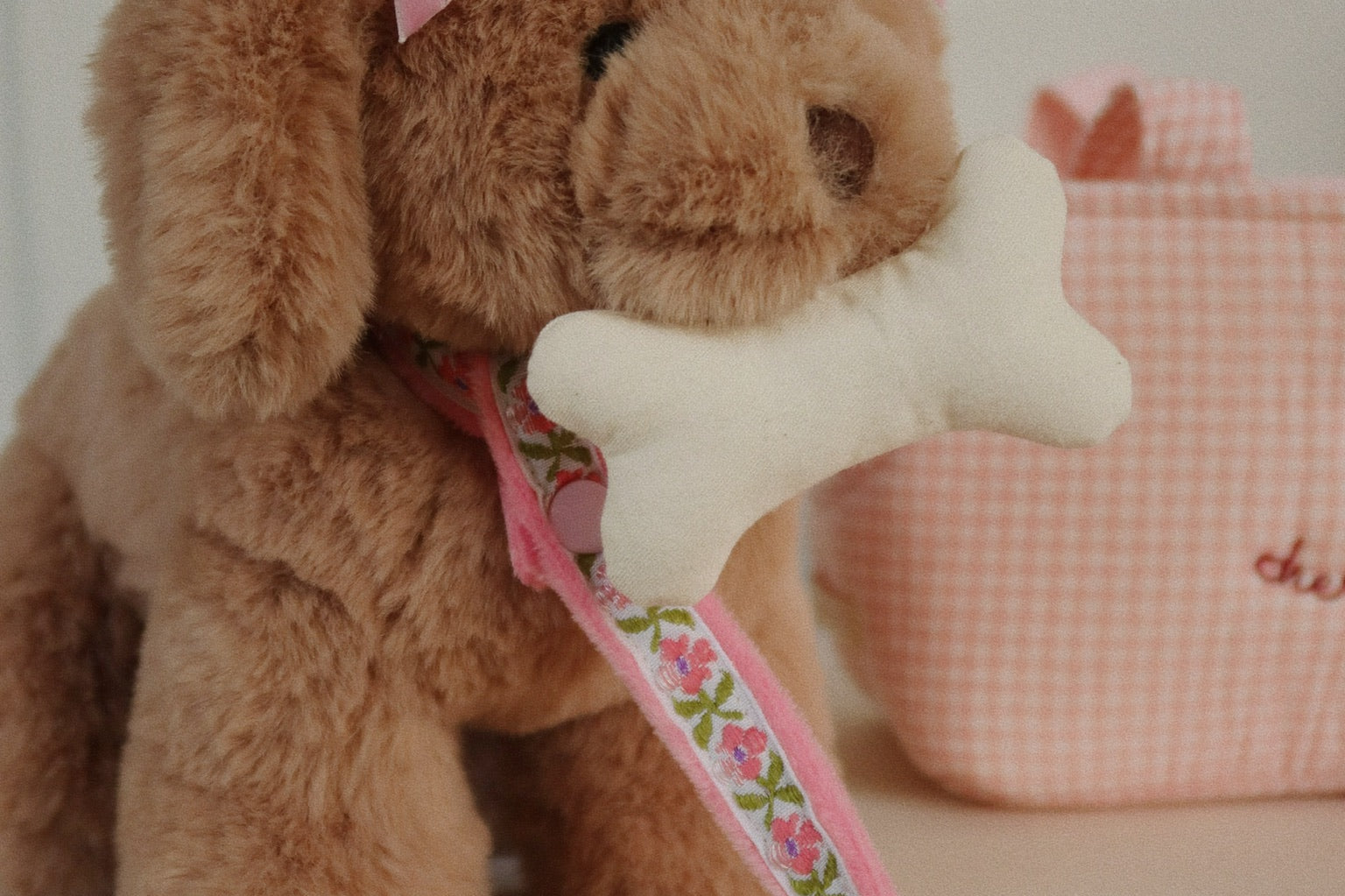 Konges Sløjd A/S Teddybäre pink check