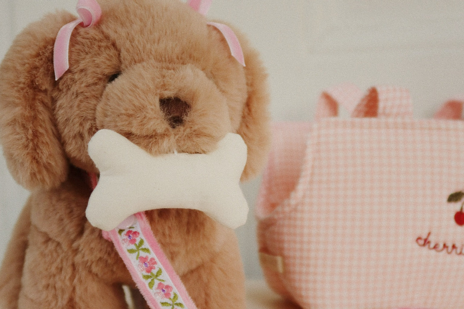 Konges Sløjd A/S Teddybäre pink check