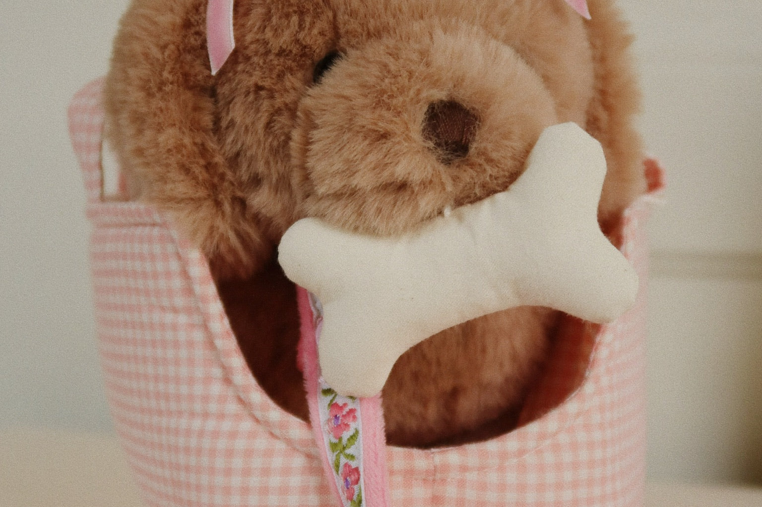 Konges Sløjd A/S Teddybäre pink check
