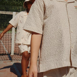 Konges Sløjd A/S WOVEN SHORTS & BLOOMERS stripe bluie
