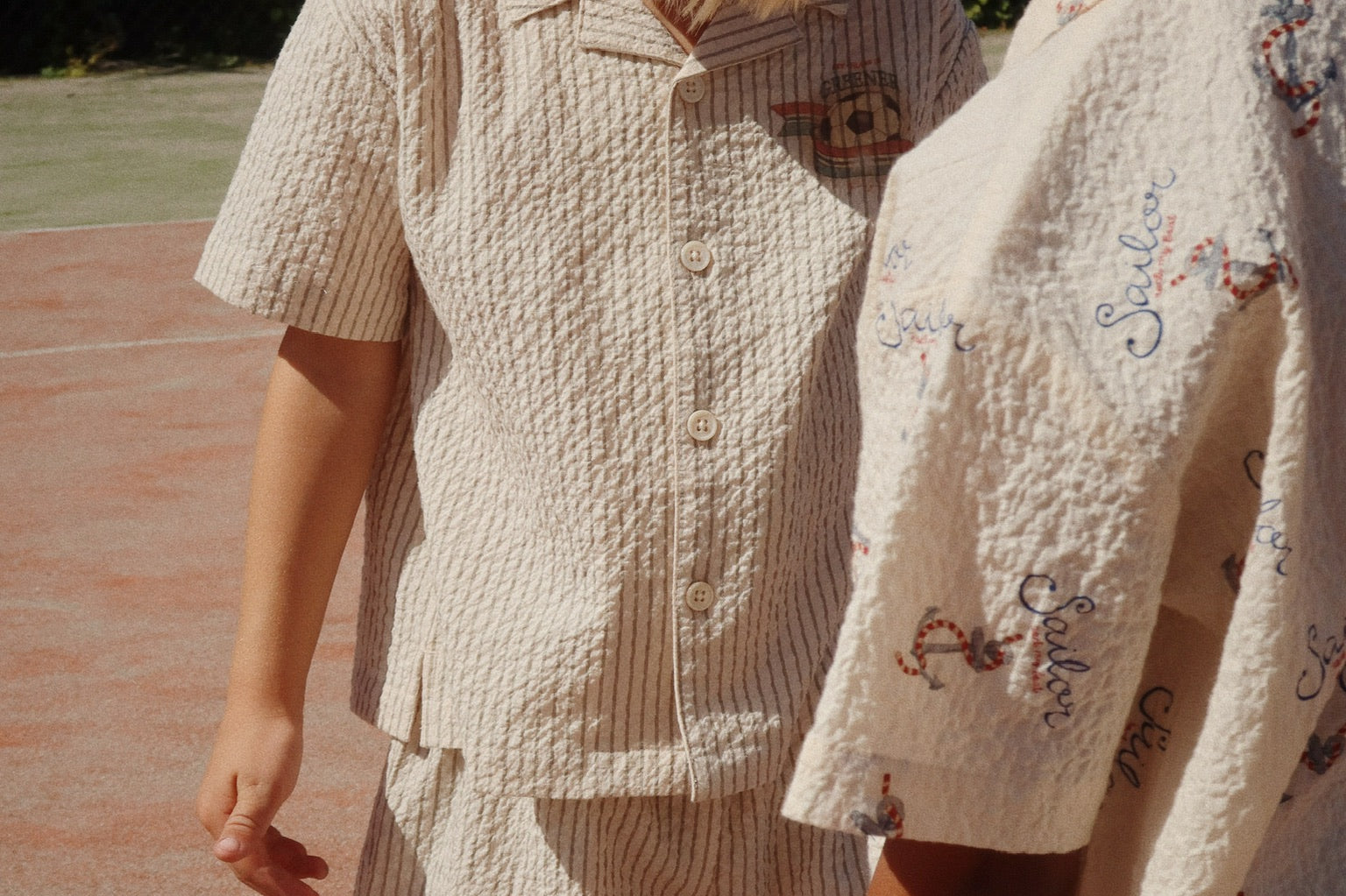 Konges Sløjd A/S WOVEN SHORTS & BLOOMERS stripe bluie