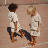 Konges Sløjd A/S WOVEN SHORTS & BLOOMERS stripe bluie