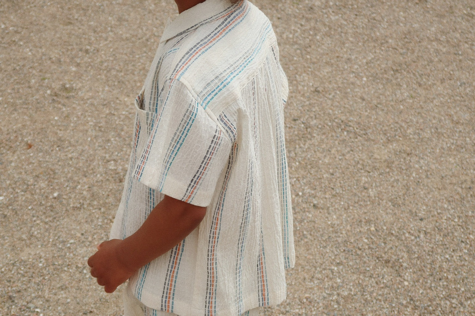 Konges Sløjd A/S WOVEN SHORT SLEEVE SHIRTS antique white