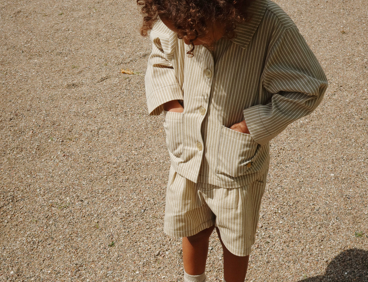 Konges Sløjd A/S WOVEN SHORTS & BLOOMERS tea stripe