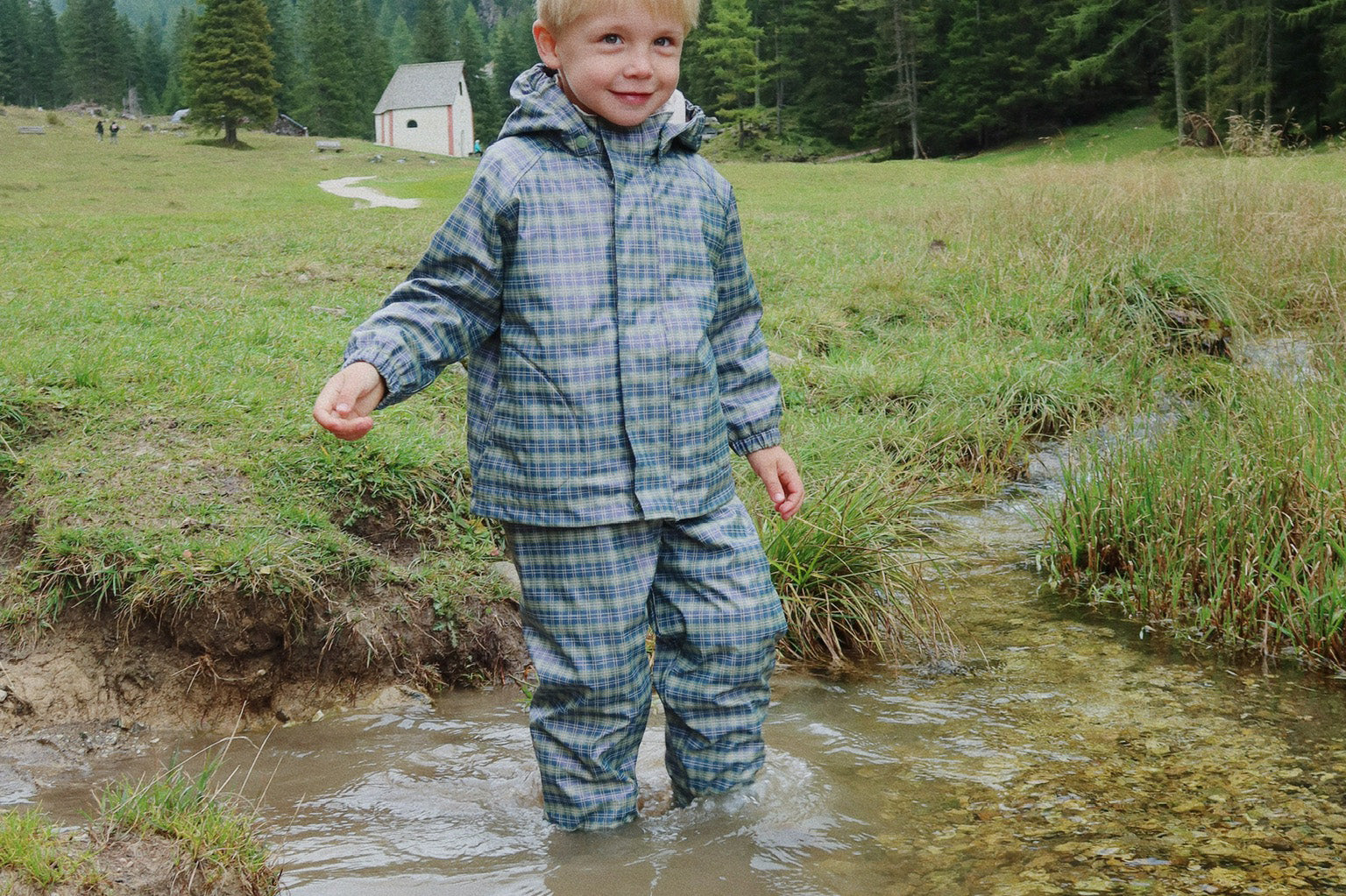 Konges Sløjd A/S Regenbekleidung laurel blue check