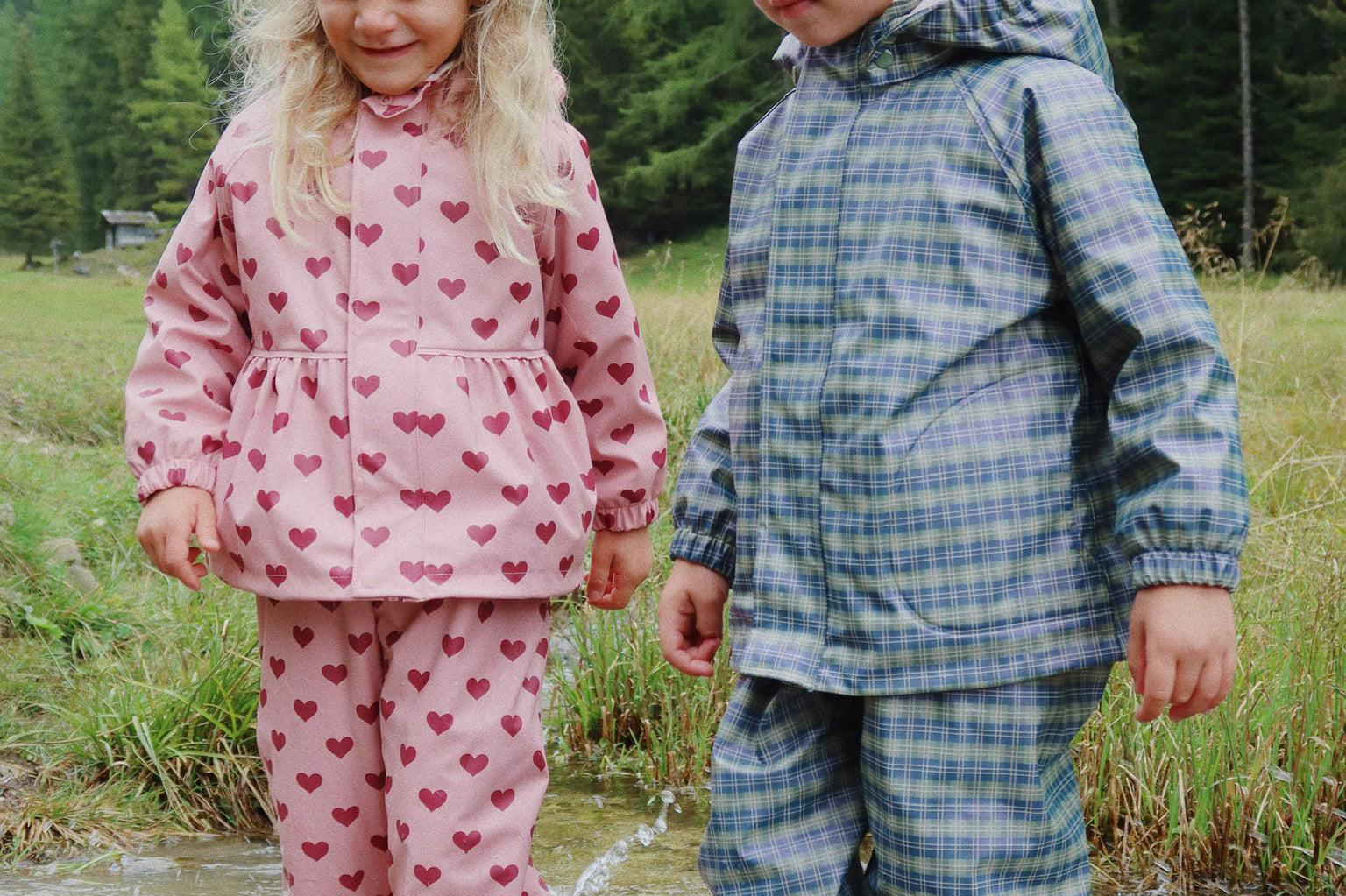 Konges Sløjd A/S Regenbekleidung laurel blue check