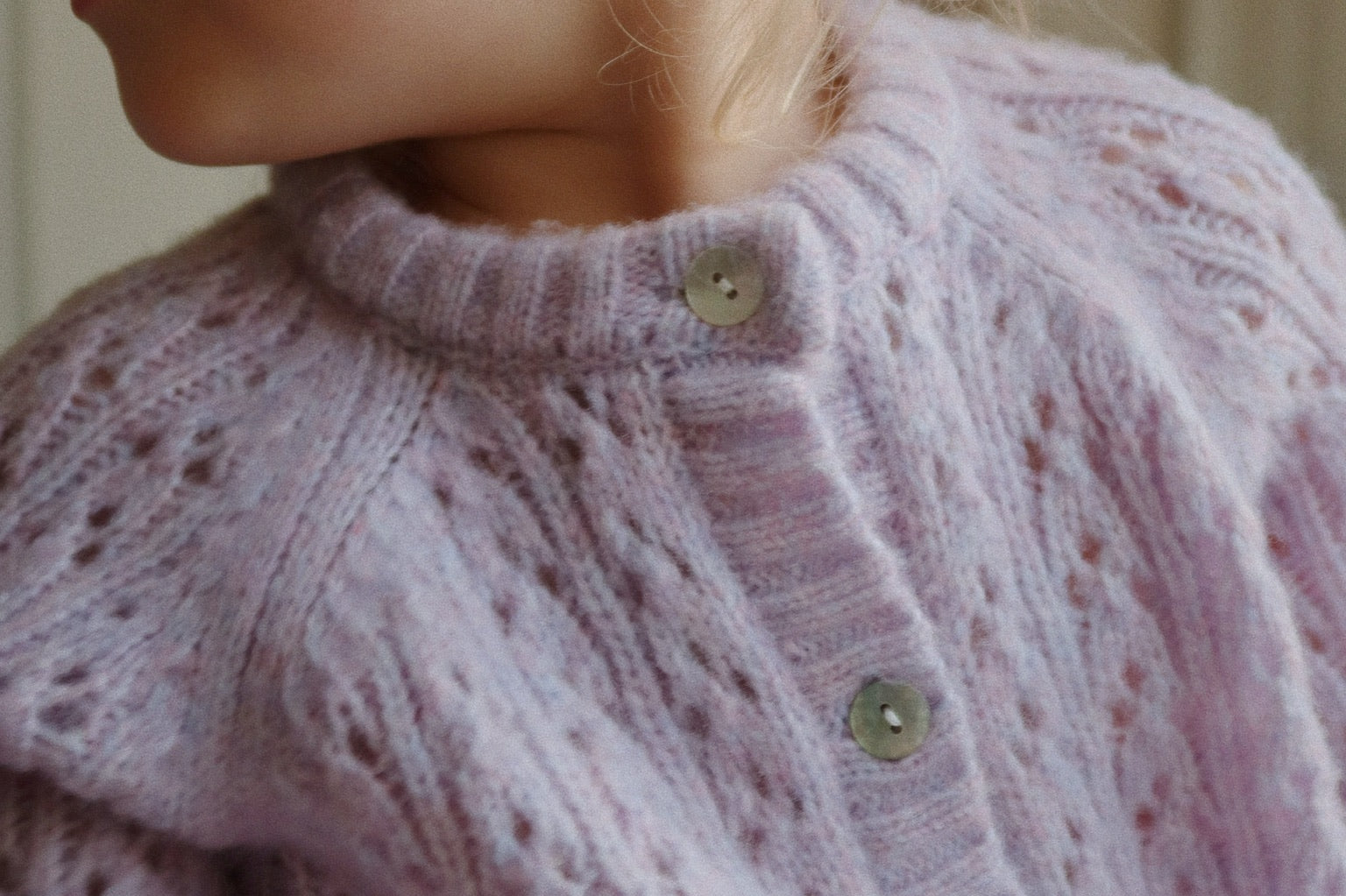 Konges Sløjd A/S Strickblusen lavender mist