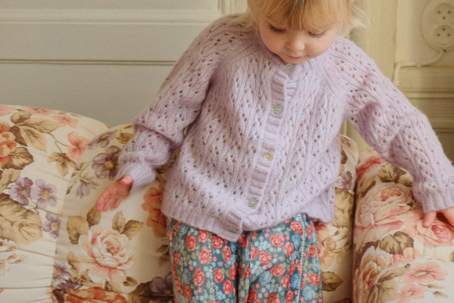 Konges Sløjd A/S Strickblusen lavender mist