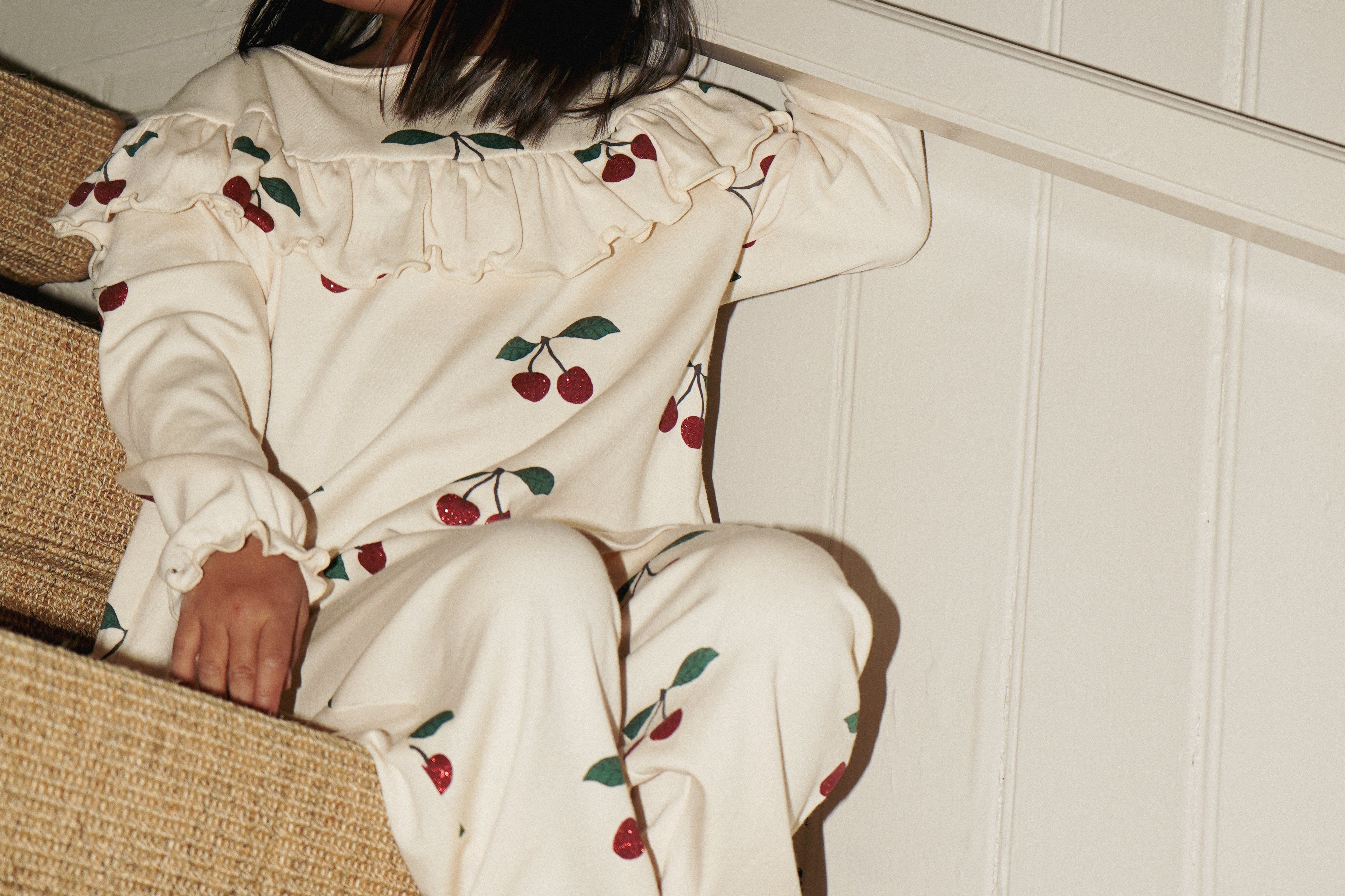 Konges Sløjd A/S JERSEY PANTS ma grande cerise glitter