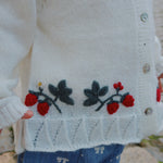 Konges Sløjd A/S Strickblusen bright white