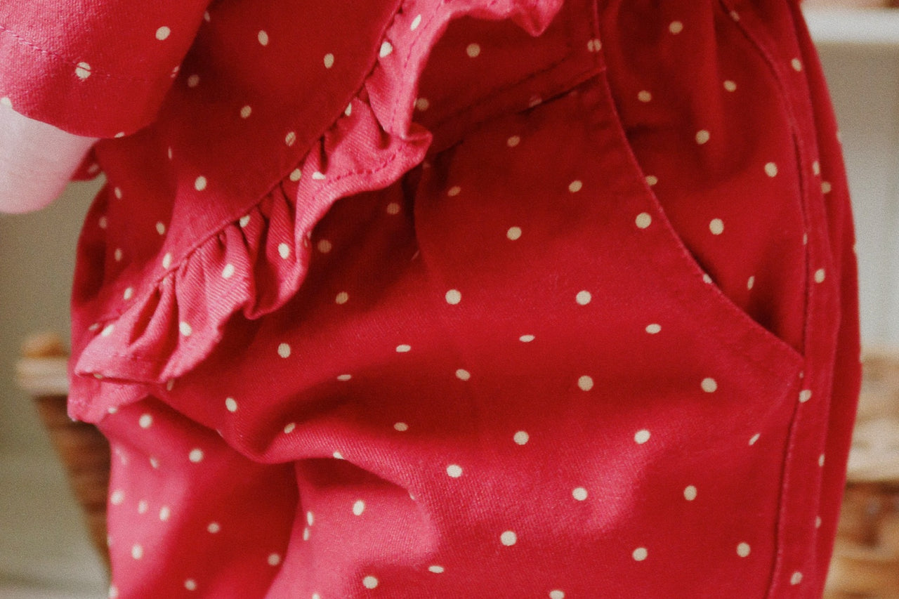 Konges Sløjd A/S WOVEN PANTS strawberry dot