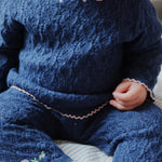 Konges Sløjd A/S KNITTED PANTS ensign blue