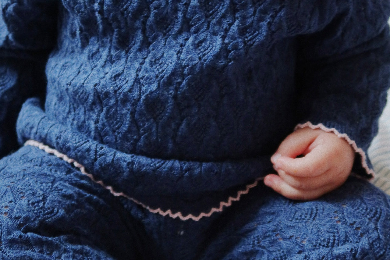 Konges Sløjd A/S KNITTED PANTS ensign blue