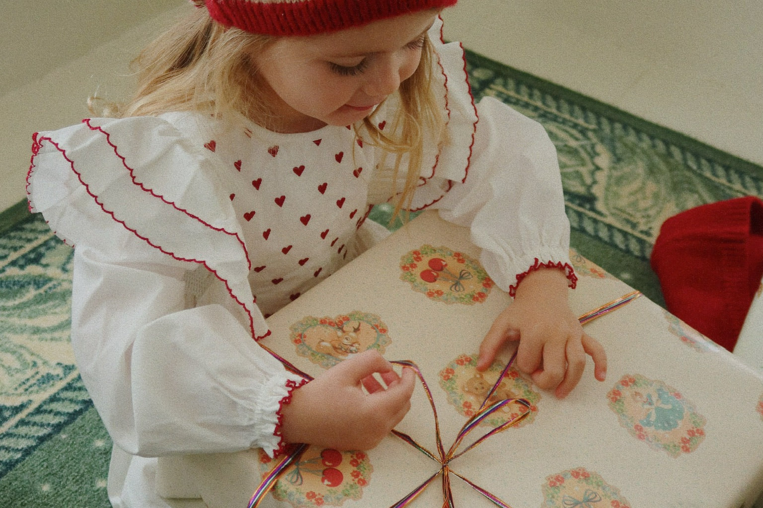 Konges Sløjd A/S Mütze christmas stripe