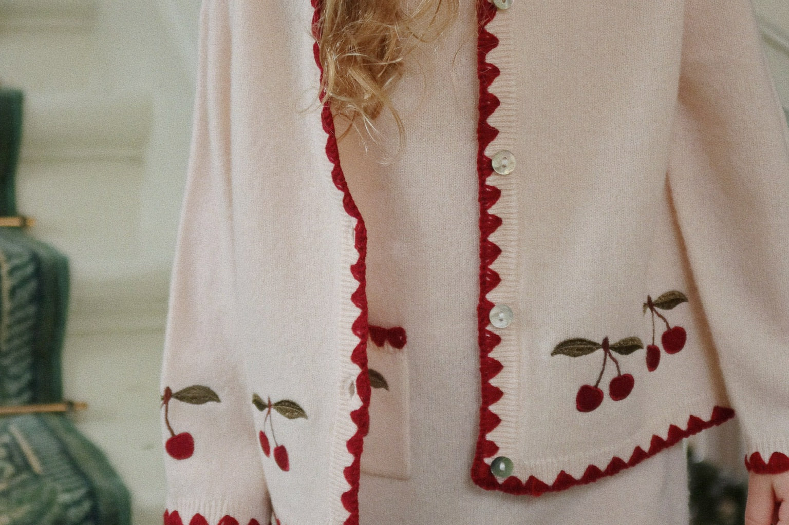 Konges Sløjd A/S Strickblusen off white